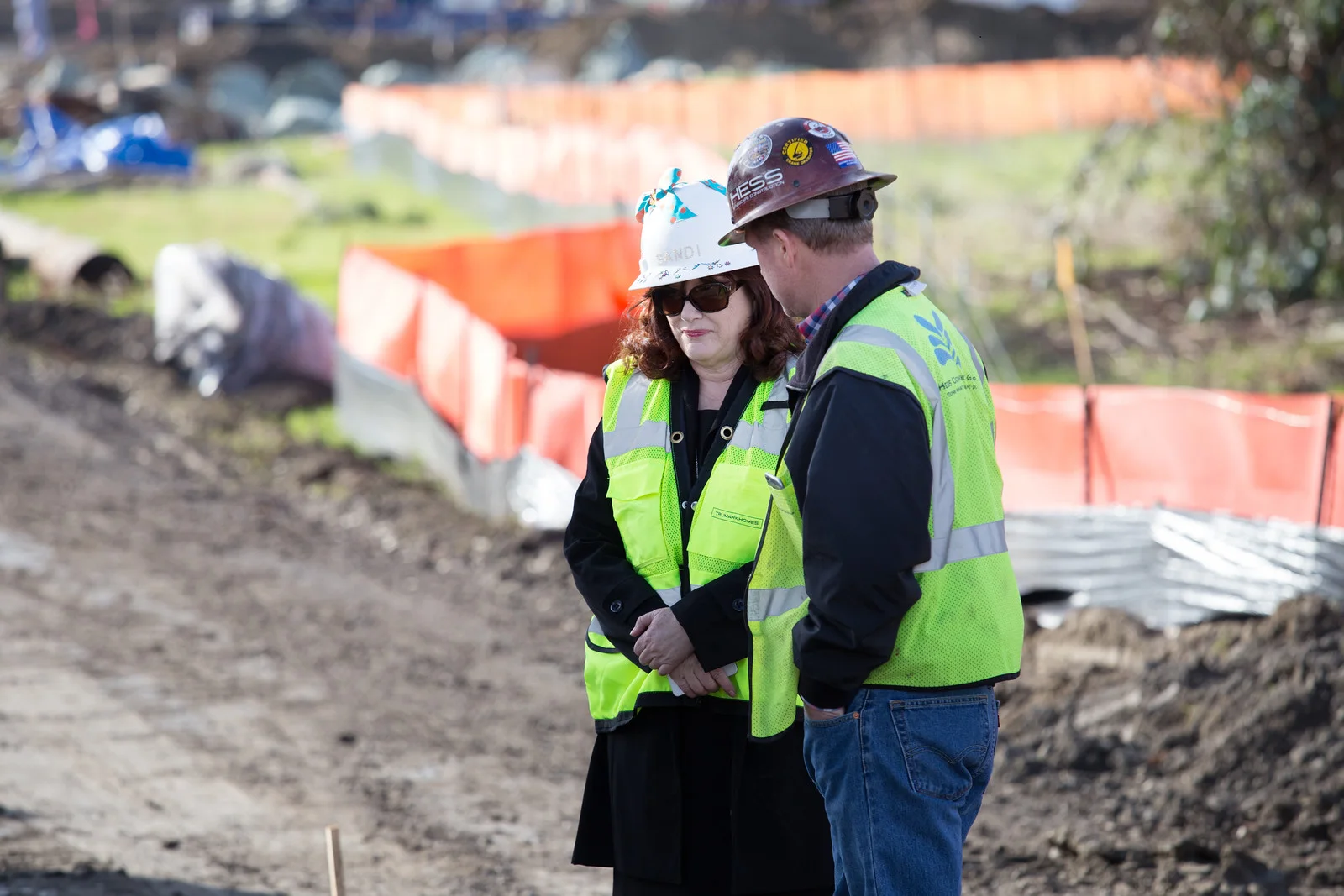 Team member in the field during a past project